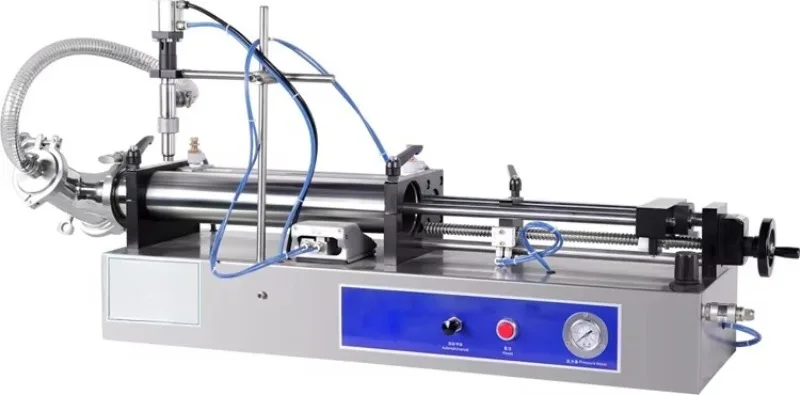 Semi-automatic liquid beverage filling machine liquid vial single/double head liquid filling machine