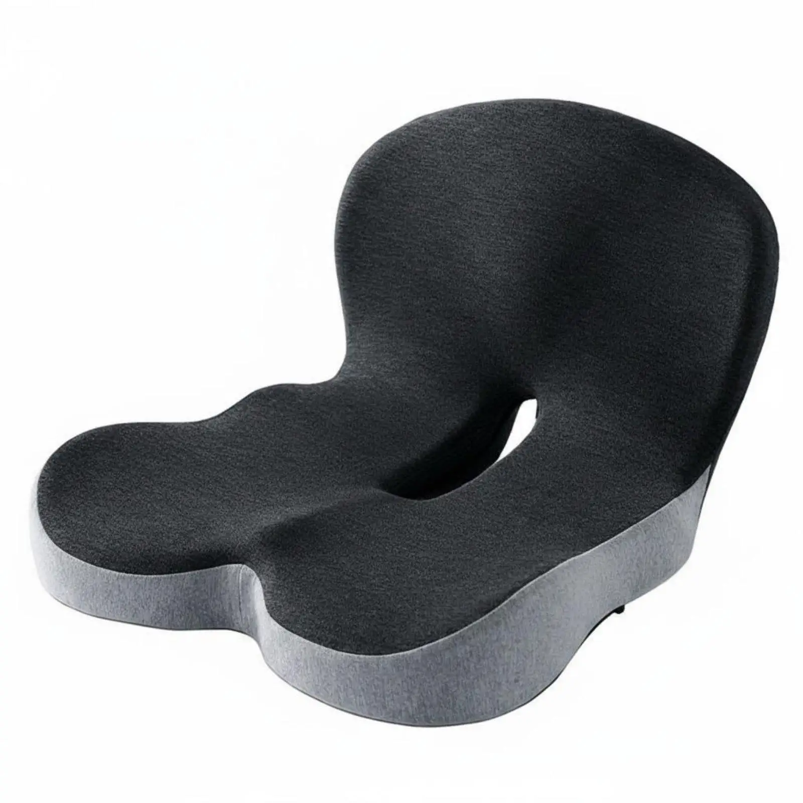 One-Piece Seat and Back Cushion Relieves Pressure Memory Foam Support Cushion for Students, Drivers
