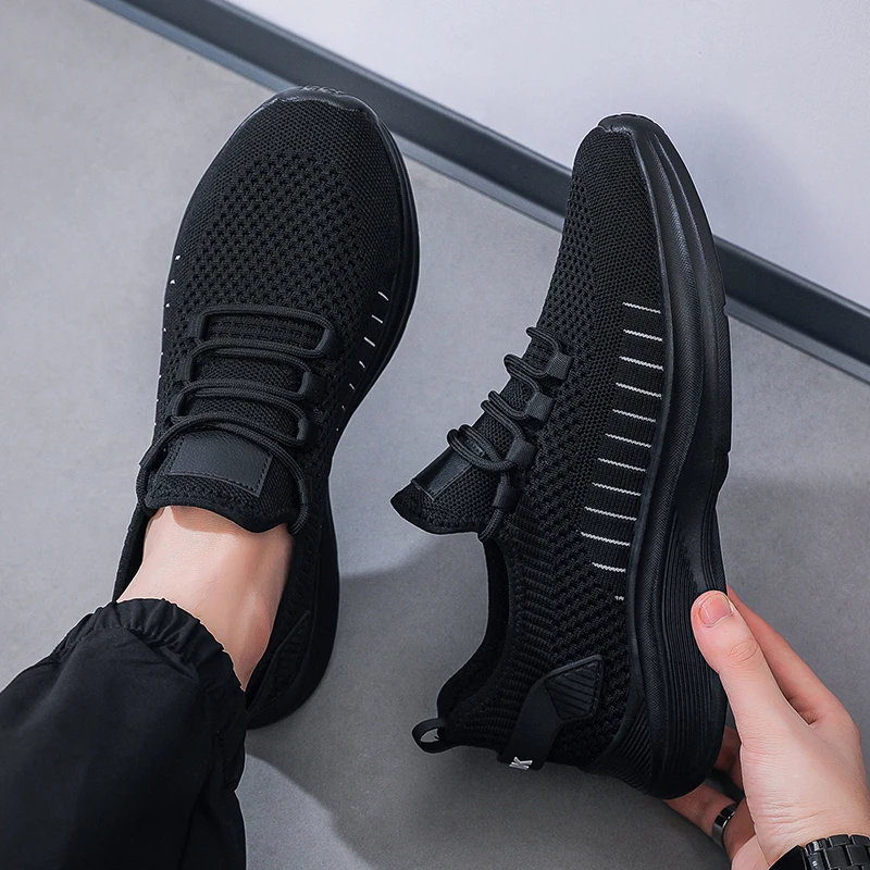 Fashion Mesh Running Shoes Men Women Breathable Lightweight Cushioned Sole Sports Gym Outdoor Training Sneakers Quick Dry