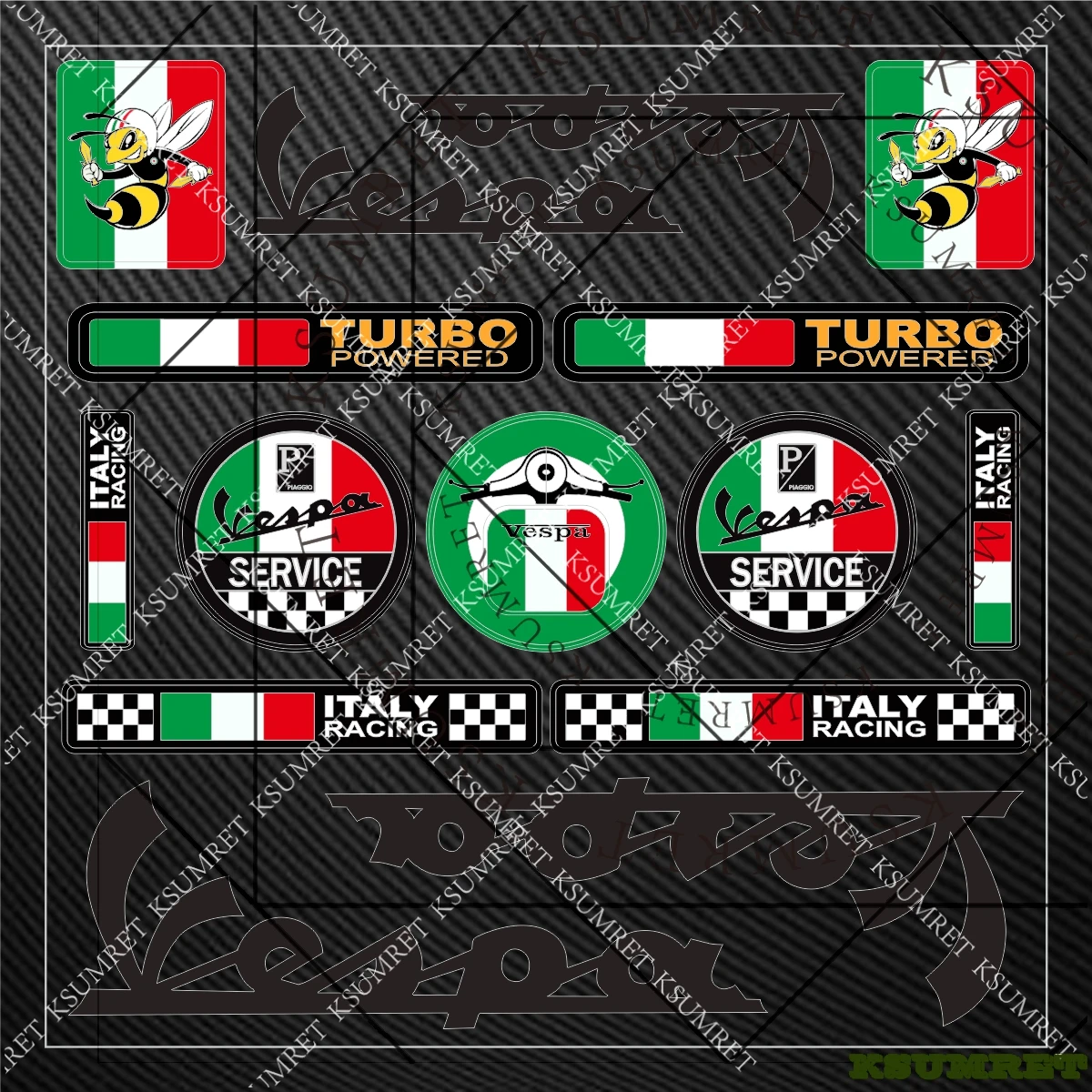 

For Vespa Sticker Decal Motorcycle Decal Helmet Logo