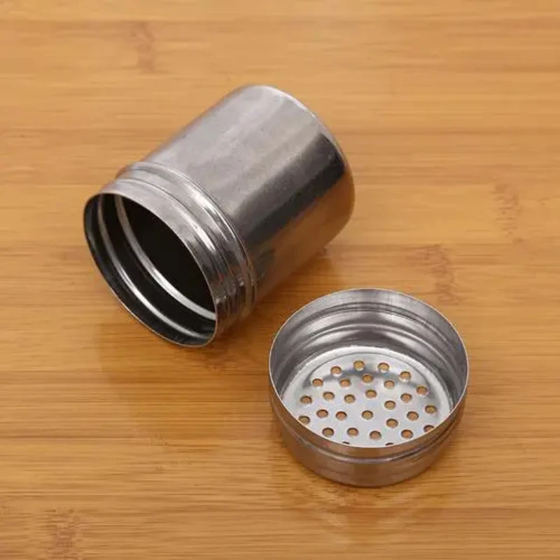 Salt Sugar Bottle Rotating Cover Multi-purpose Stainless Steel Kitchen Gadgets Spice Pepper Shaker Spice Jar Seasoning Can