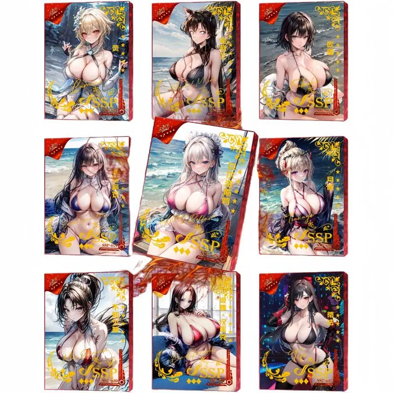 

Meet The Goddess Sp Series Hancock Sakurajima Mai Anime Character Rare Bronzing Collection Flash Card Cartoon Toy Christmas Gift