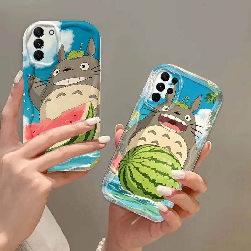 

Watermelon T-totoros Creative For Samsung S25 S24 S23 S22 S21 S20 A04 A05s A05 A06 Ultra Plus FE 5G Wave Oil Phone Case