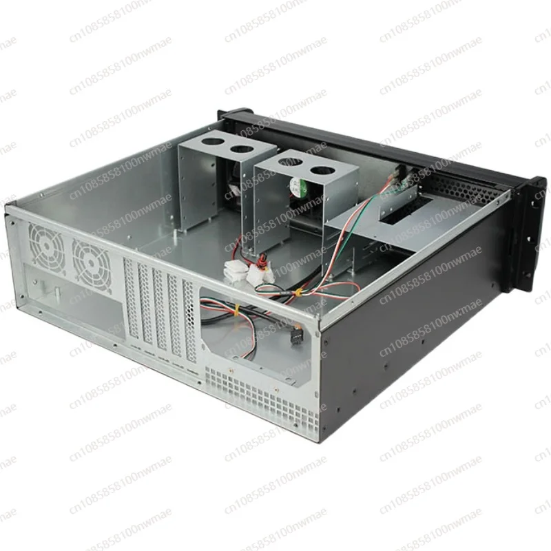 3u chassis 390 deep aluminum panel double door 3 optical drive ATX motherboard multi-hard drive industrial control rack server