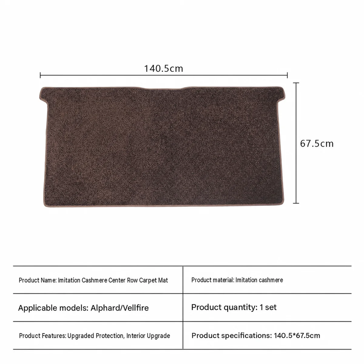 Car Second Row Floor Mat for Toyota Alphard Vellfire 40 Series Middle Row Carpet Mat Full Coverage Passenger Area Interior Liner - view 5