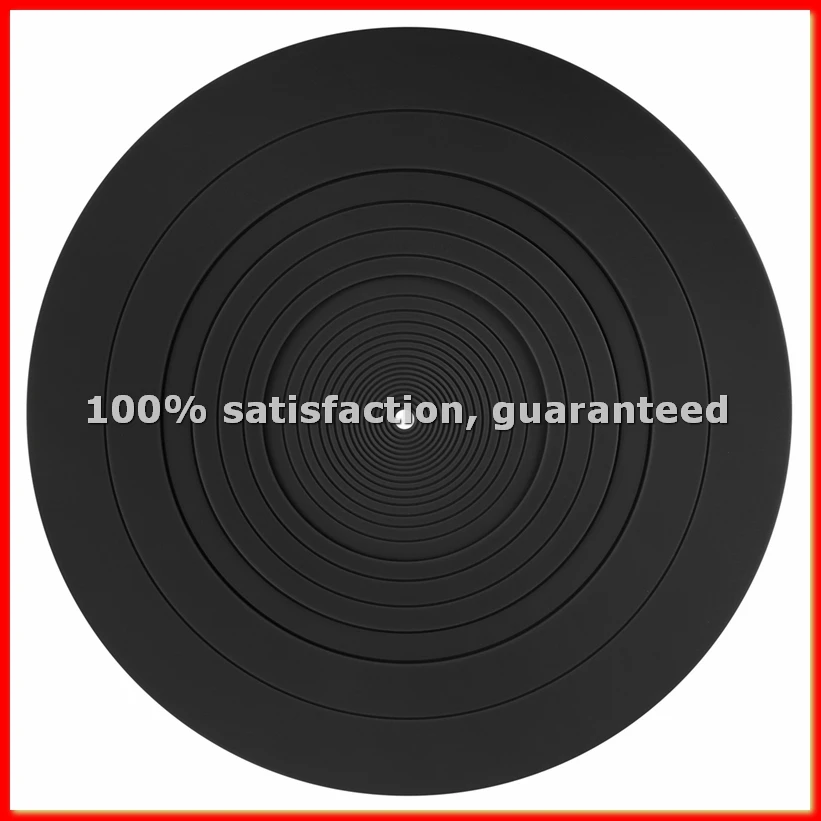 295 mm Silikon-Plattenspielermatte, Anti-Vibrations-Slipmat, Schallplattenmatte für LP-Vinyl-Plattenspieler, Audio-Ersatzzubehör B-A68X