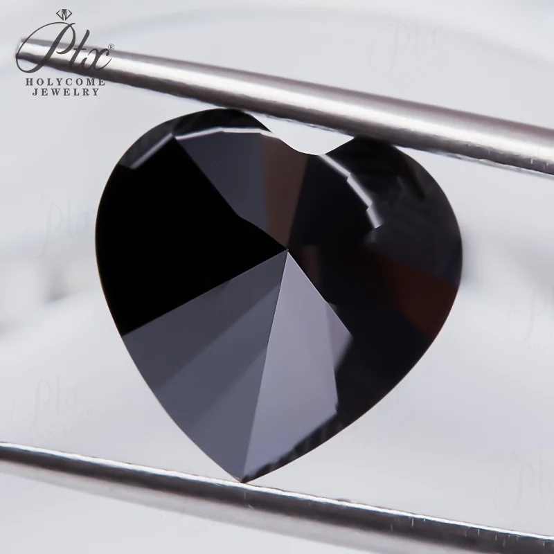 Moissanit-Stein, Herzschliff, D-Farbe, VVS1-Klarheit, Laborgezüchteter synthetischer Diamant für DIY-Schmuckherstellung mit Bericht – Detail 23