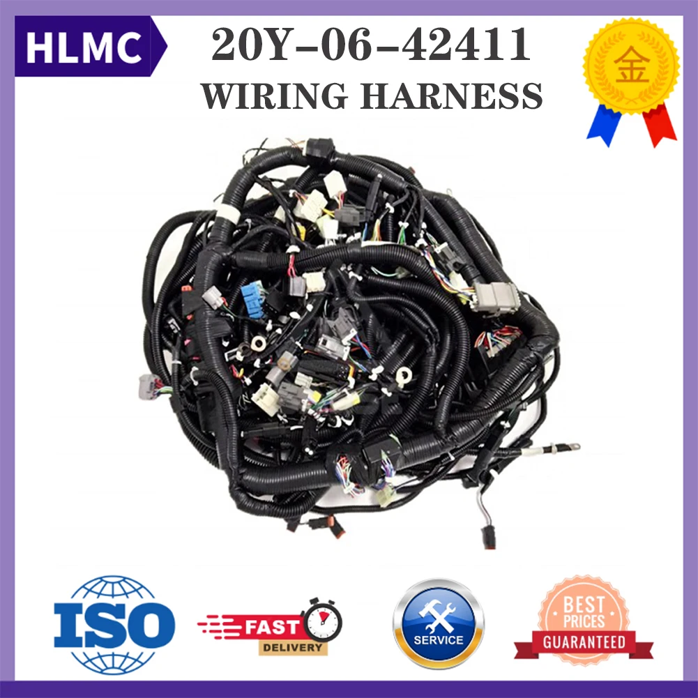 

Wiring Harness Excavator PC200-8 PC210-8 PC220-8 Cabin Outside Wiring Harness 20Y-06-42411 PC200 PC220 PC270 Sanse 20Y0642411