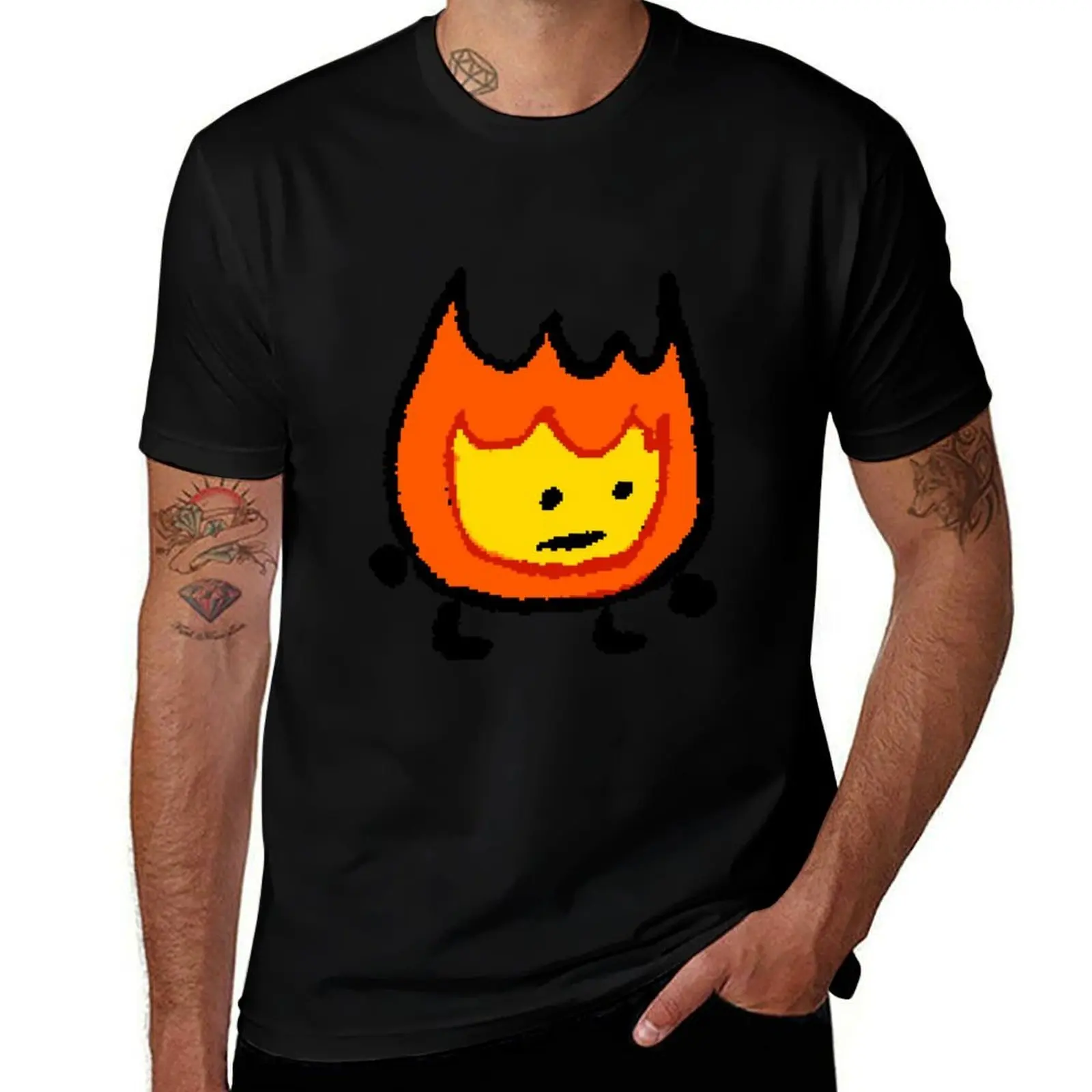 BFDI Firey T-Shirt Comfortable Work Wear Tee T-Shirt