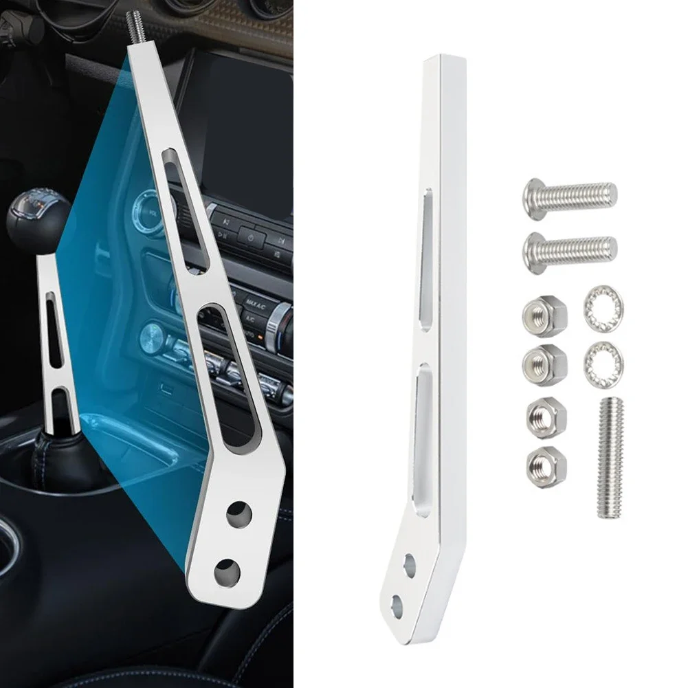 Curved Shifter Handle 3/8-16 Thread 10 Inch For Tremec For T5 T45 T56 For TKO500 ForTKO600 For Mustang Hurst Gear Lever Aluminum