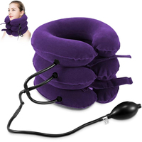 Neck Stretcher Cervical Traction Device Home Pain Treatment, Inflatable Spinal Decompression Collar Muscle Strain Injury Relief