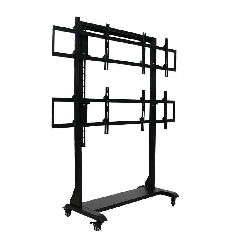 

Movable Support Holder 100" Hot Sale Tv Wall Mount Bracket Height Adjustable Rolling Heavy Duty Fx0502 Zoom Carts Tv Cart