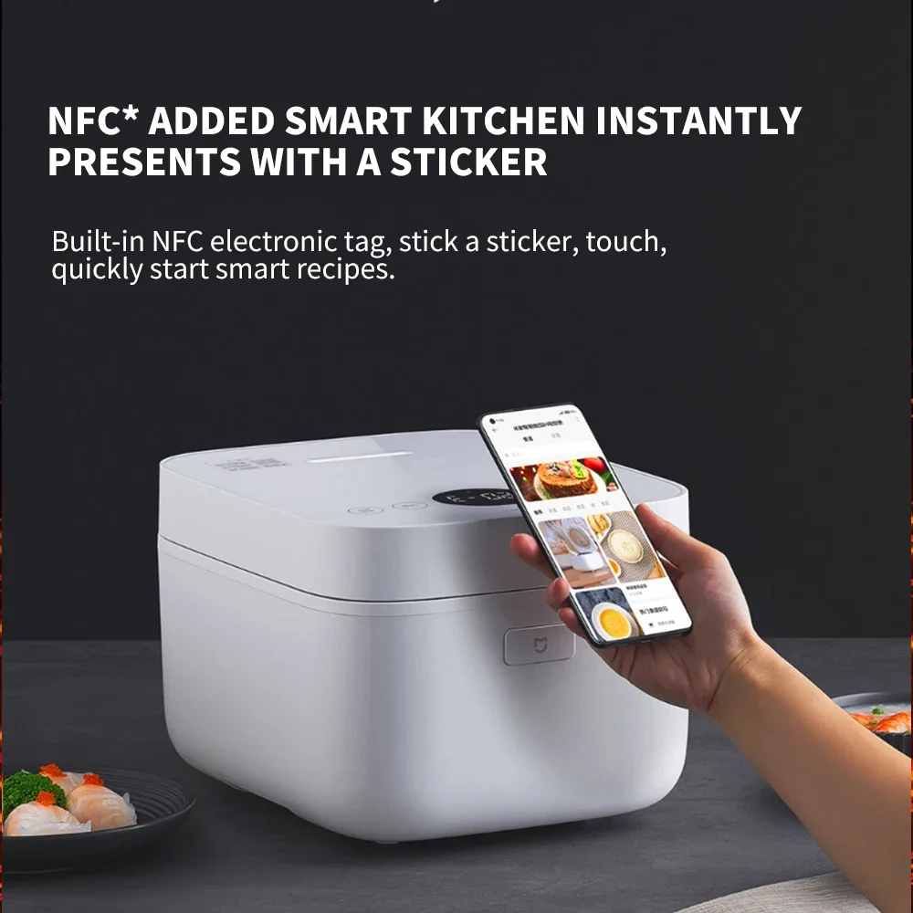 Xiaomi Mijia Smart Rice Cooker 3L Multi-function Electric Cooker App Intelligent Reservation NFC Function IH Heating Non-sticky