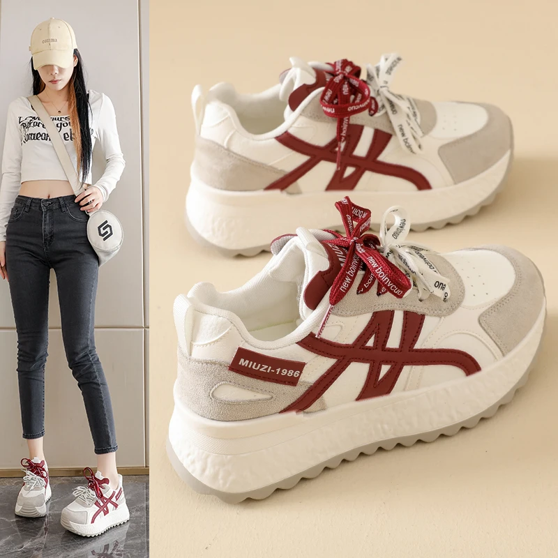 

Dad sneakers, hidden height increase, all-season sports and casual versatile women's shoes, BN3001