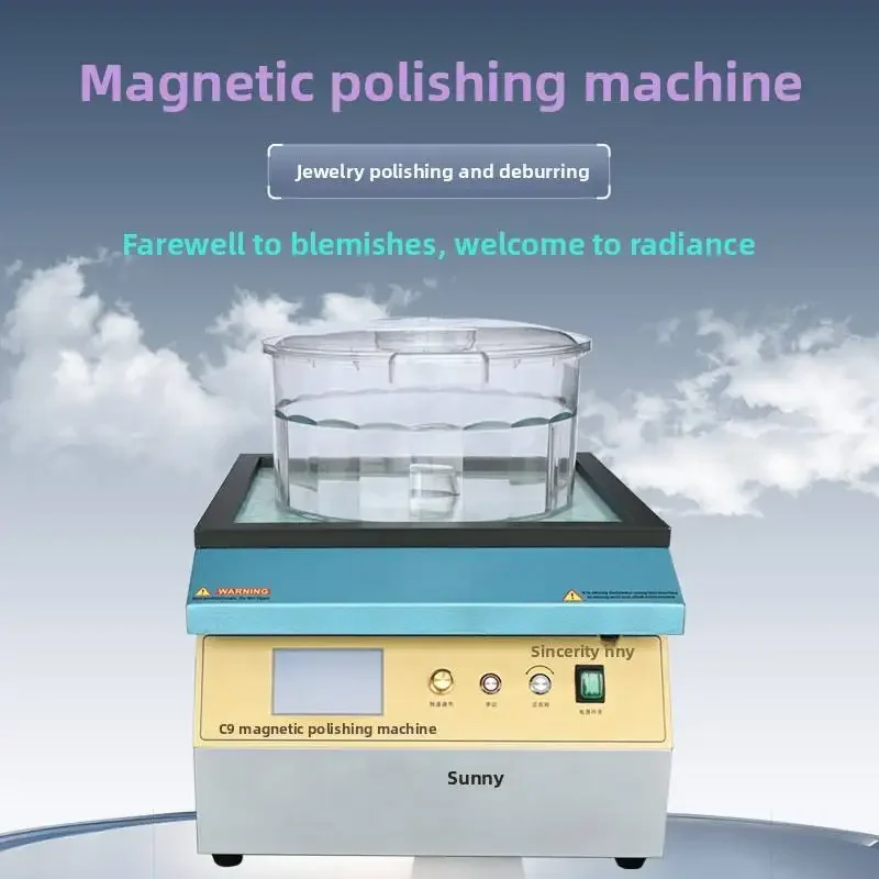 Jewelry Hardware Magnetic Polishing Machine for Deburring and Polishing in the Pre-Treatment Stage of Small-Scale Automatic Grin