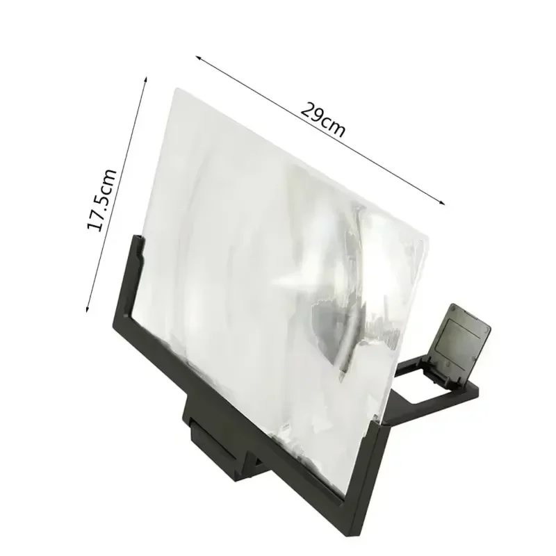 طوي ثلاثية الأبعاد عالية الوضوح شاشة الهاتف المحمول مكبر للصوت المشهد التلفزيون فيلم مكبر للصوت 14 بوصة شاشة عرض حامل هاتف حامل #6