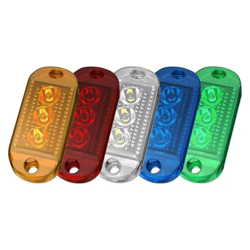 

4pcs Turn Signal Indicator Amber Trailer Truck Lorry Lamp Waterproof LED Popular For Popular 12V 24V Oval Clearance Lamp Externa