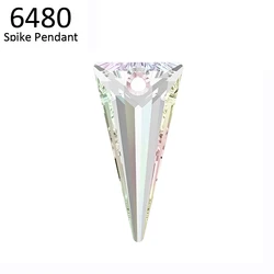 (1 piece) 6480 Spike Pendant Genuine Crystals from Austria Beads Rhinestone for Necklace Earrings DIY Jewelry Making