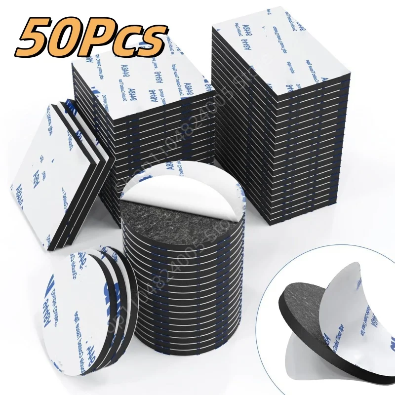 

50Pcs Strong Double-sided Tape Without Trace Thickened EVA Foam Adhesive Stickers Fixed Wall Sponge Adhesive Car Special Patches