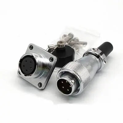  WS16 5pin Industrial Connector, 5core waterproof connector, power cable automotive 5 wire solder plug socket