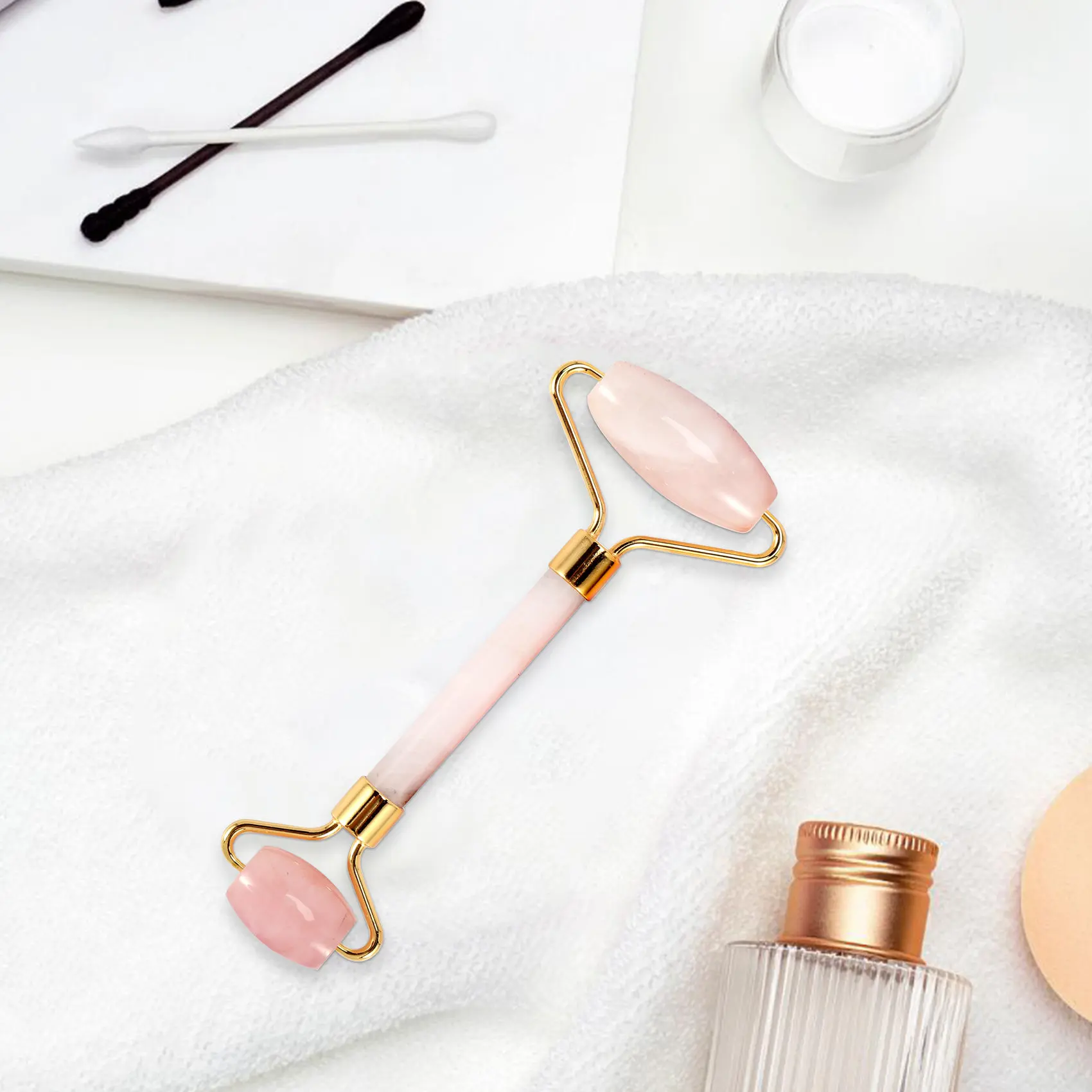 プロモーション!翡翠石フェイシャルマッサージローラー実用的な翡翠の顔抗しわボディヘッドポータブル美容ヘルスケアツール