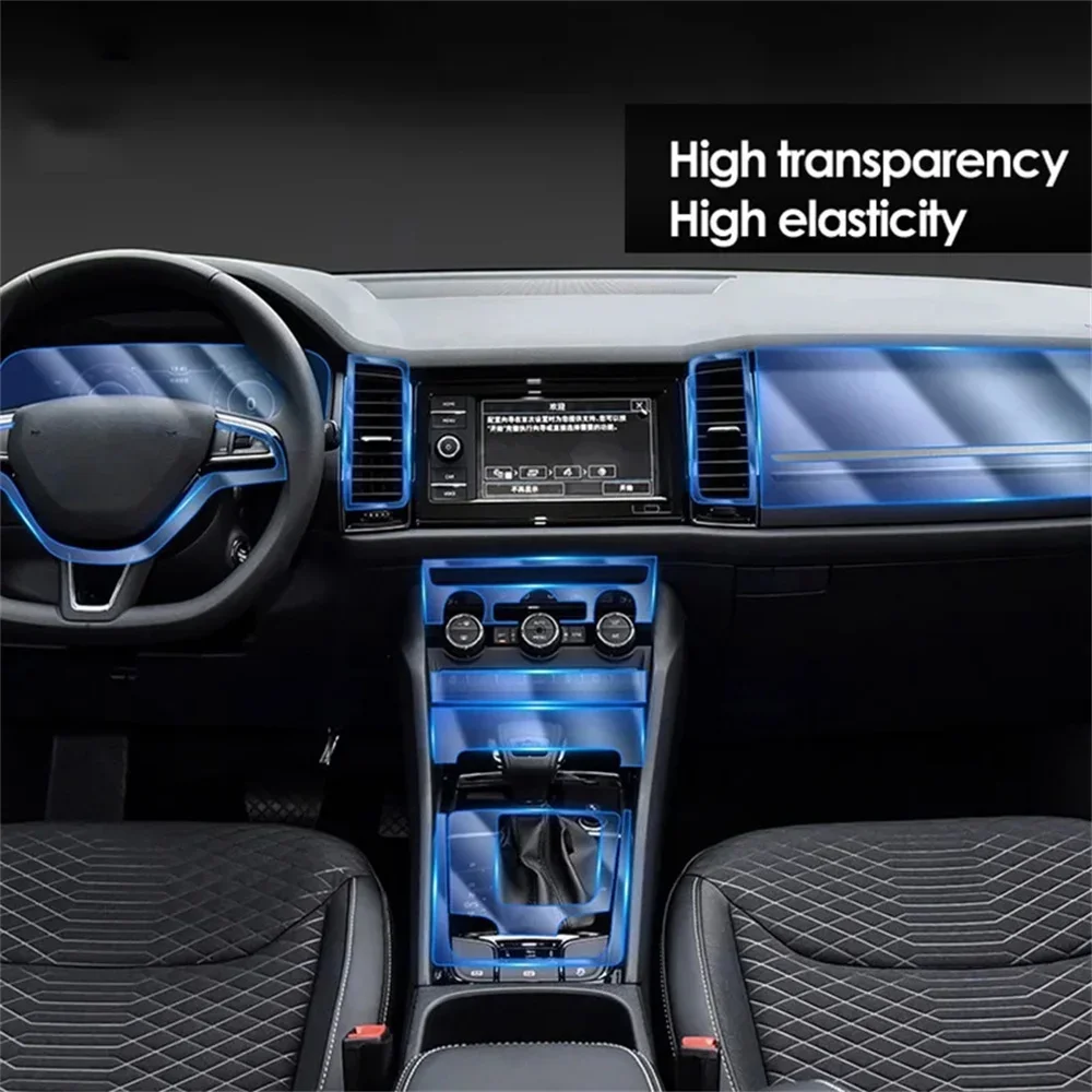 

Anti-scratch Center Console Media Dashboard Navigation TPU Protector Film For SKODA KODIAQ 2017-21 Auto Interior Accessories