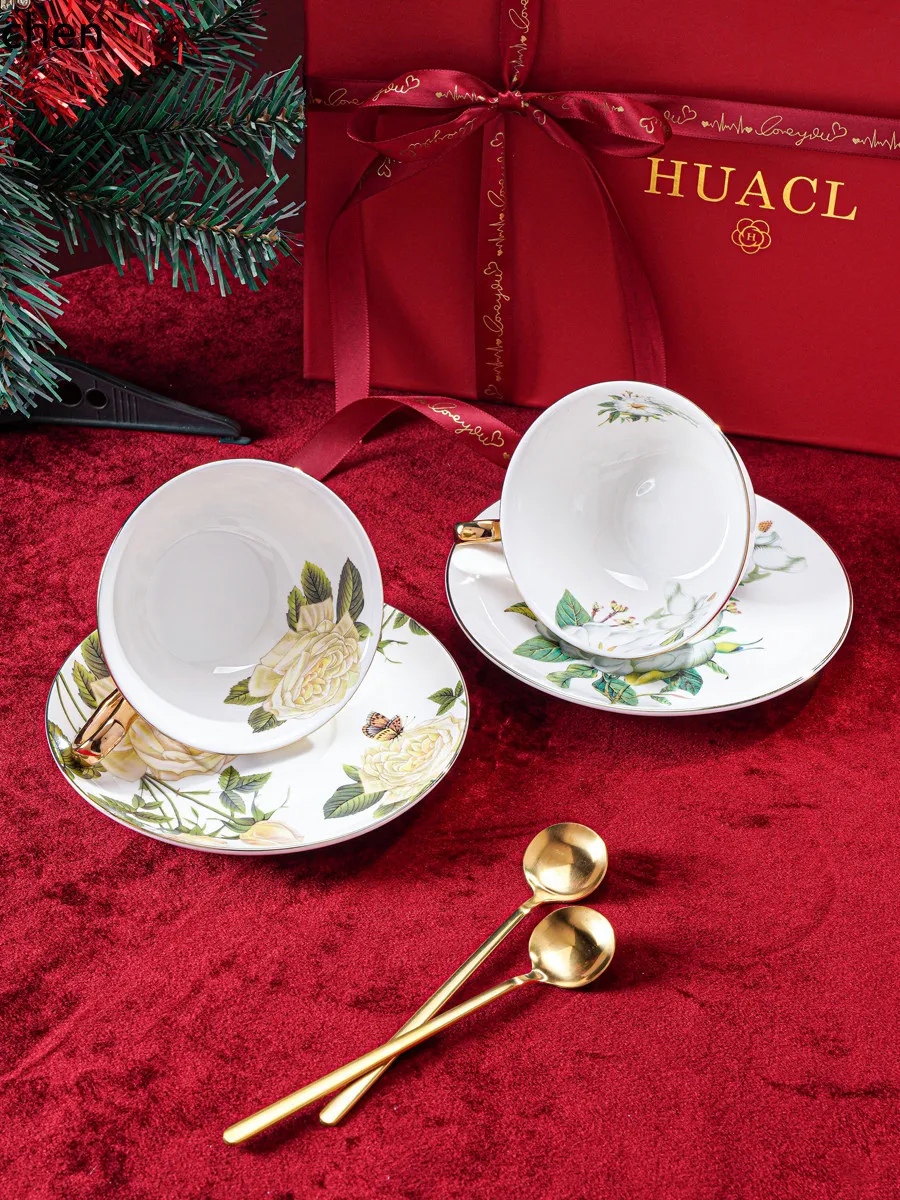 

H1 coffee cup high-end exquisite aesthetic afternoon tea set wedding gift chic gift box