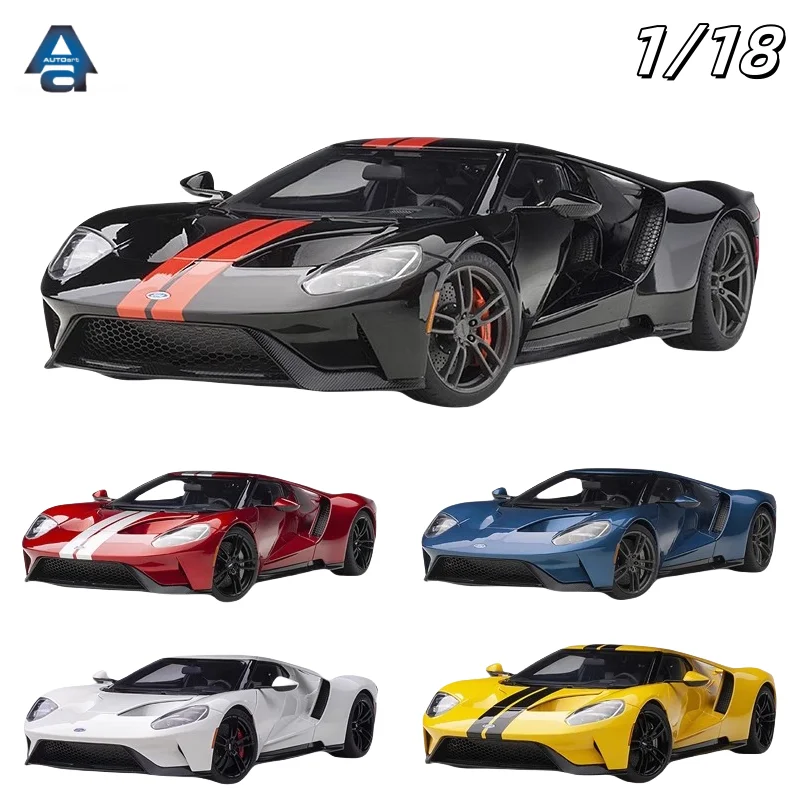 

In stock 1/18 FORD GT 2017 die-cast static alloy car model, boys' holiday gift toy, adult collectible ornament.
