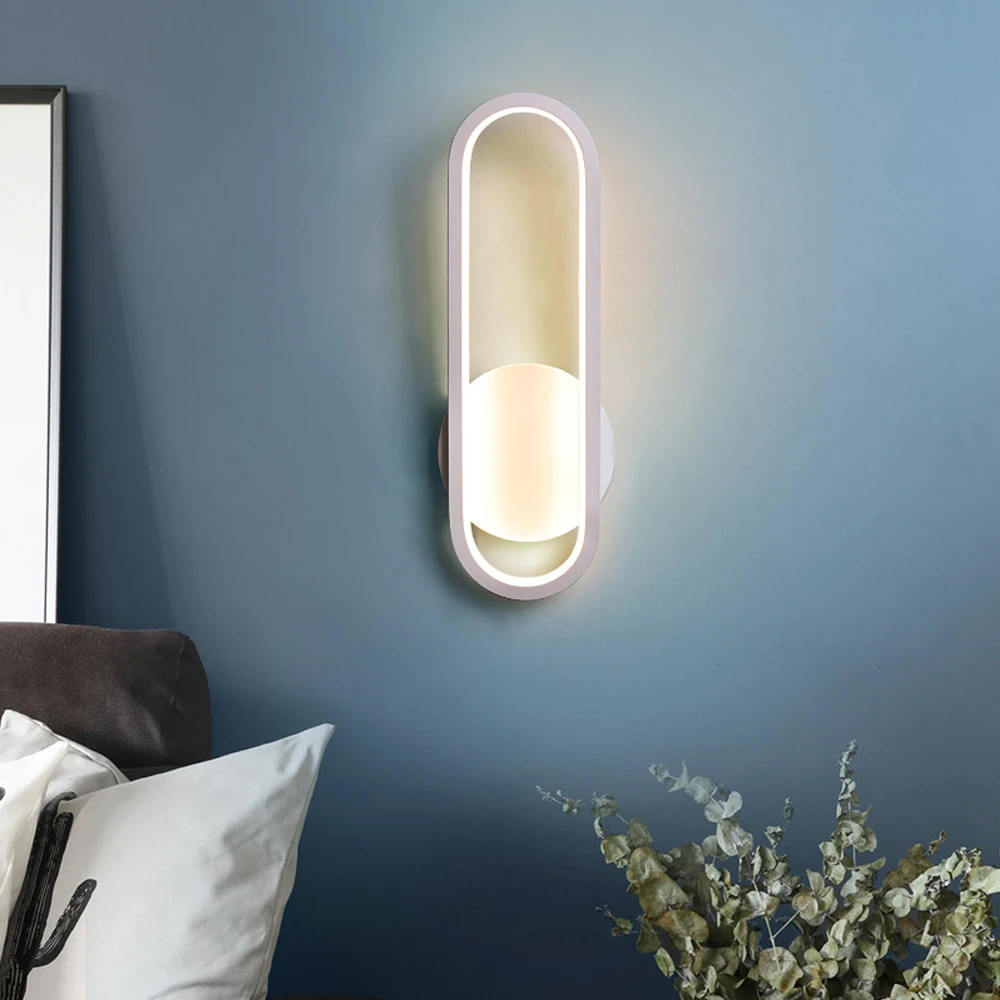 

Nordic Led Wall Light Indoor Lamp For Bedside Bedroom Staircase Aisle Corridor Living Room Modern Daily Sconce Home Decor