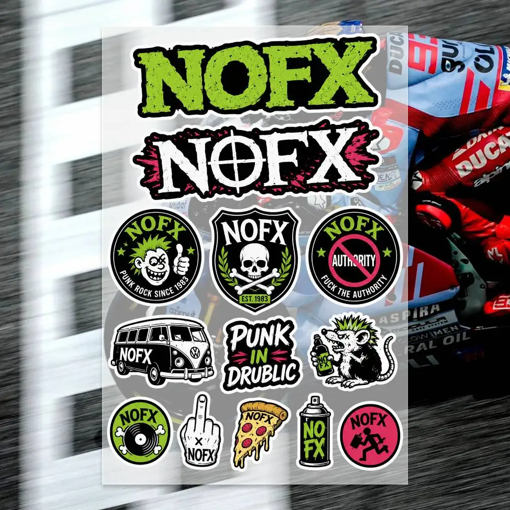 N-OFX Japanese Motorcycle Sticker Suitable for Motorcycle Body Reflective Car Sticker Helmet Decal