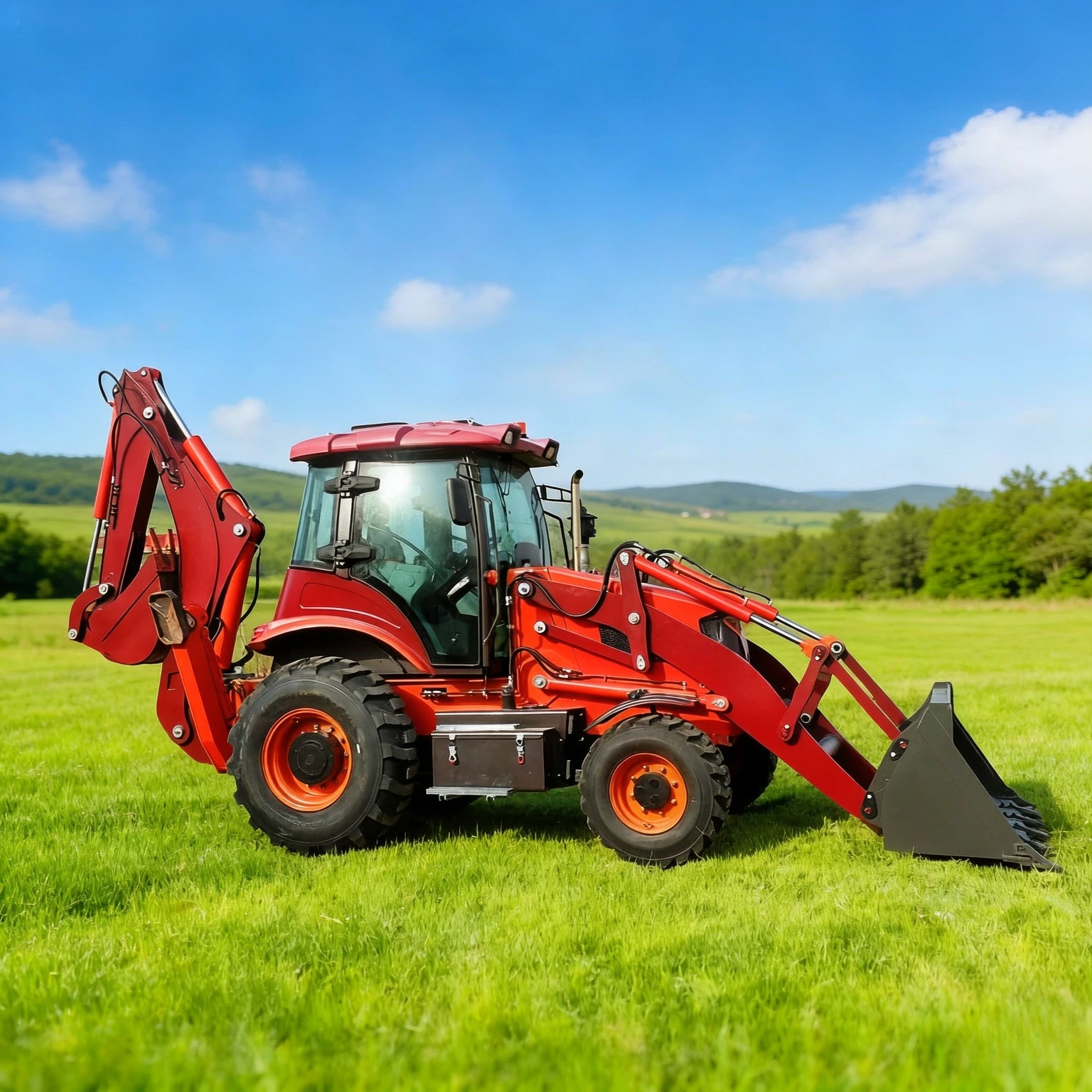 Wholesale Agriculture Construction Two Busy Loaders Hydraulic 4x4 Backhoes Loader New Multifunctional Backhoe Loader