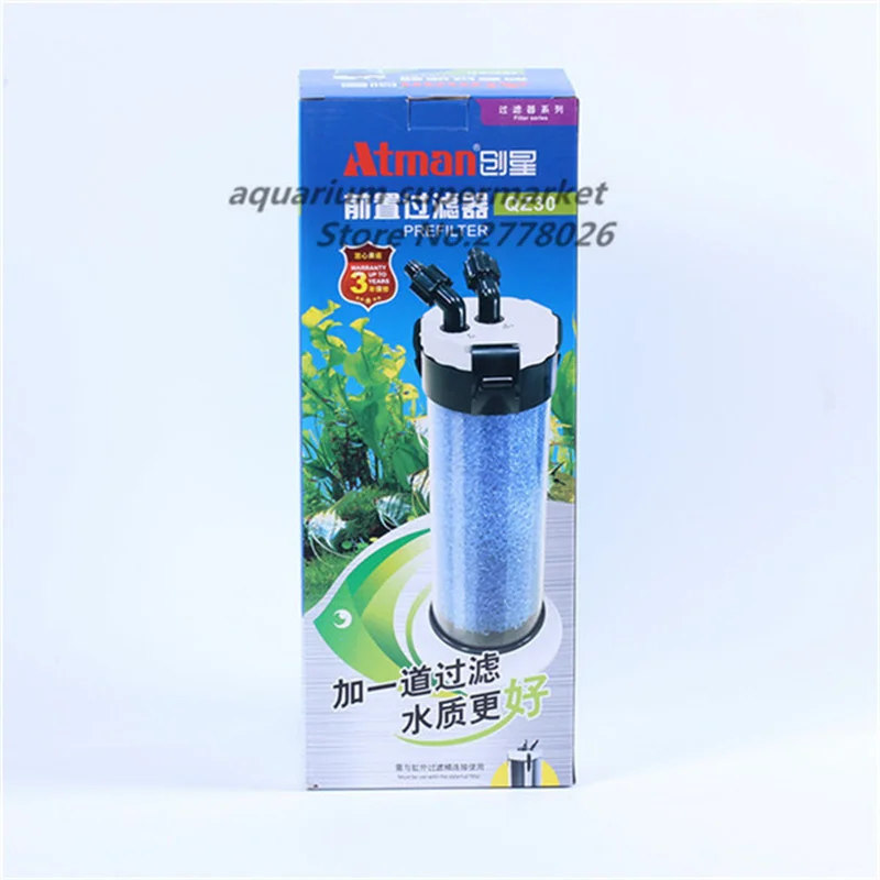 Atman QZ30 fish tank prefilter external filter barrel aquarium filter accessory sponge filter media turtle crock supplies