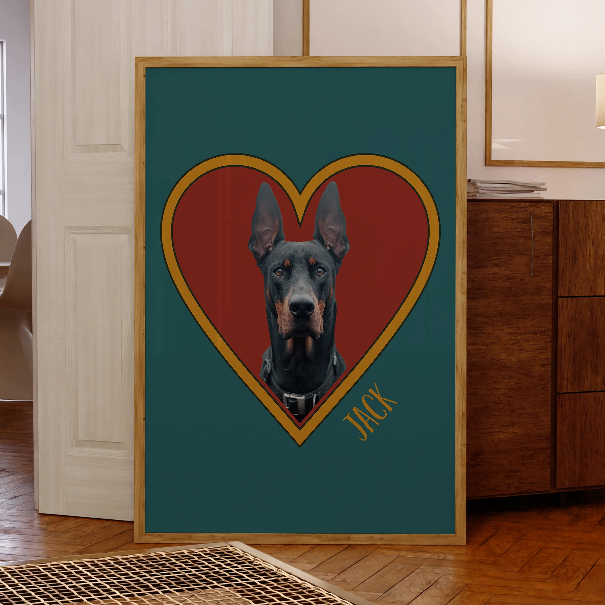 

Pet Photo Customization Wall Art Prints Canvas Painting Poster Picture For Living Room Home Decor