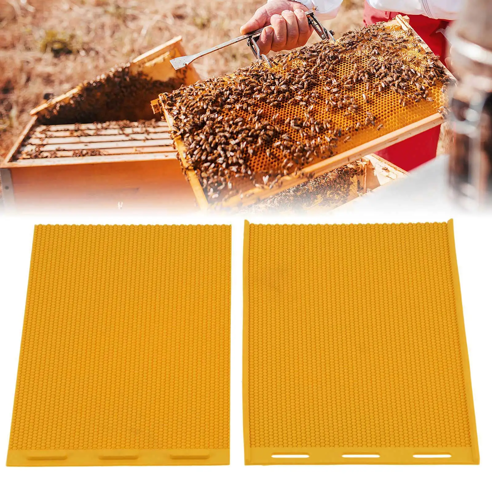 Beeswax Sheet Mold, Rubber Beeswax Press DIY Rubber Comb Sheet Candle Making Wax Beekeeping Accessory