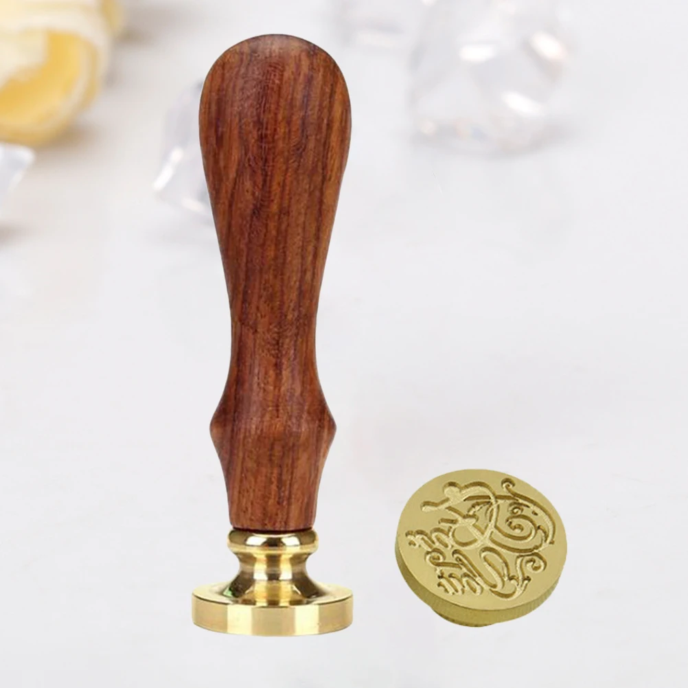 

Wax Seal Retro Diy Envelope Decoration Seal Wood Handle Sealing Wax Ornament For Album Notebook Scrapbooking