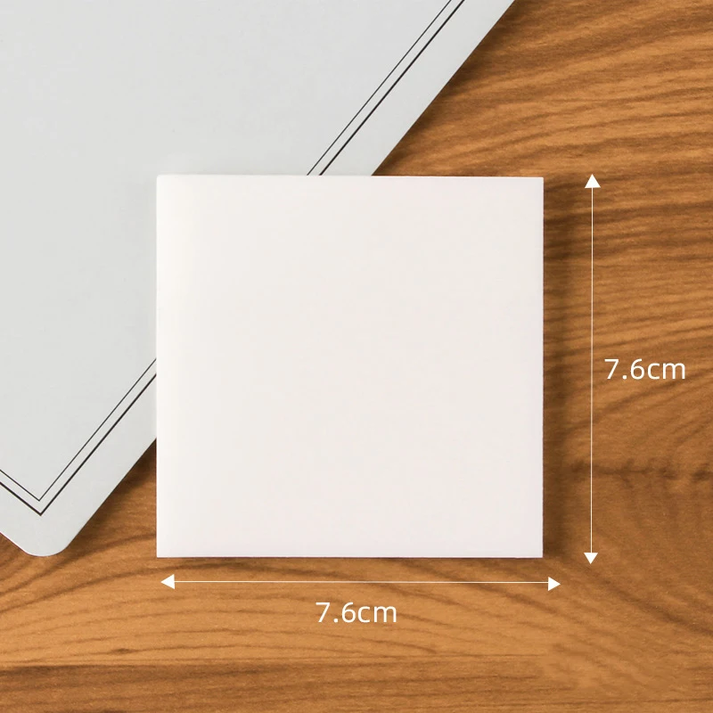 50sheets Transparent Sticky Note Pad See Through Clear Sticky Notes, Waterproof Memo Pad, PET Reminder Note