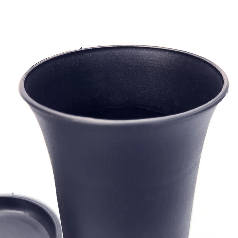 20Pcs Black Round Flower Pots High Waist Deep Pots Are Perfect For Indoor And Outdoor Plants, Seeds, Vegetables