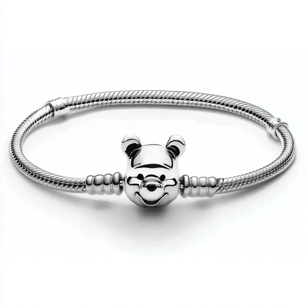 Fashionable Snake Bone Chain Bracelet 925 Silver Cute Cartoon Suitable For Primitive Women's Jewelry Charm DIY Jewelry Pendant - view 6