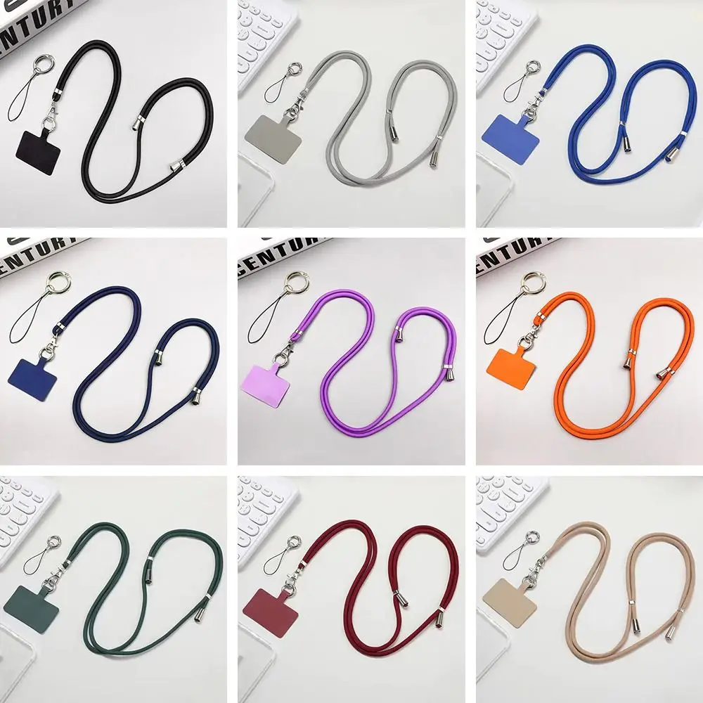 

Universal With Patch Phone Lanyards Adjustable Anti-lost Neck Ropes Mobile Phone Straps Outdoor