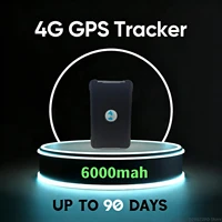 Rastreador GPS 4G, 6000 mAh, GPS Portátil por Satélite, Alarma para Coche, Localizador GPS en Tiempo Real, Dispositivo de Rastreo Magnético, 90 Días de Tiempo de Espera