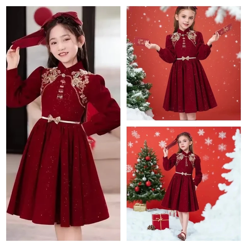 

Популярное кавайное модное платье для девочек, студенческое осенне-зимнее повседневное рубашковое платье с длинными рукавами и героями мультфильмов, топы, платье принцессы, детская одежда