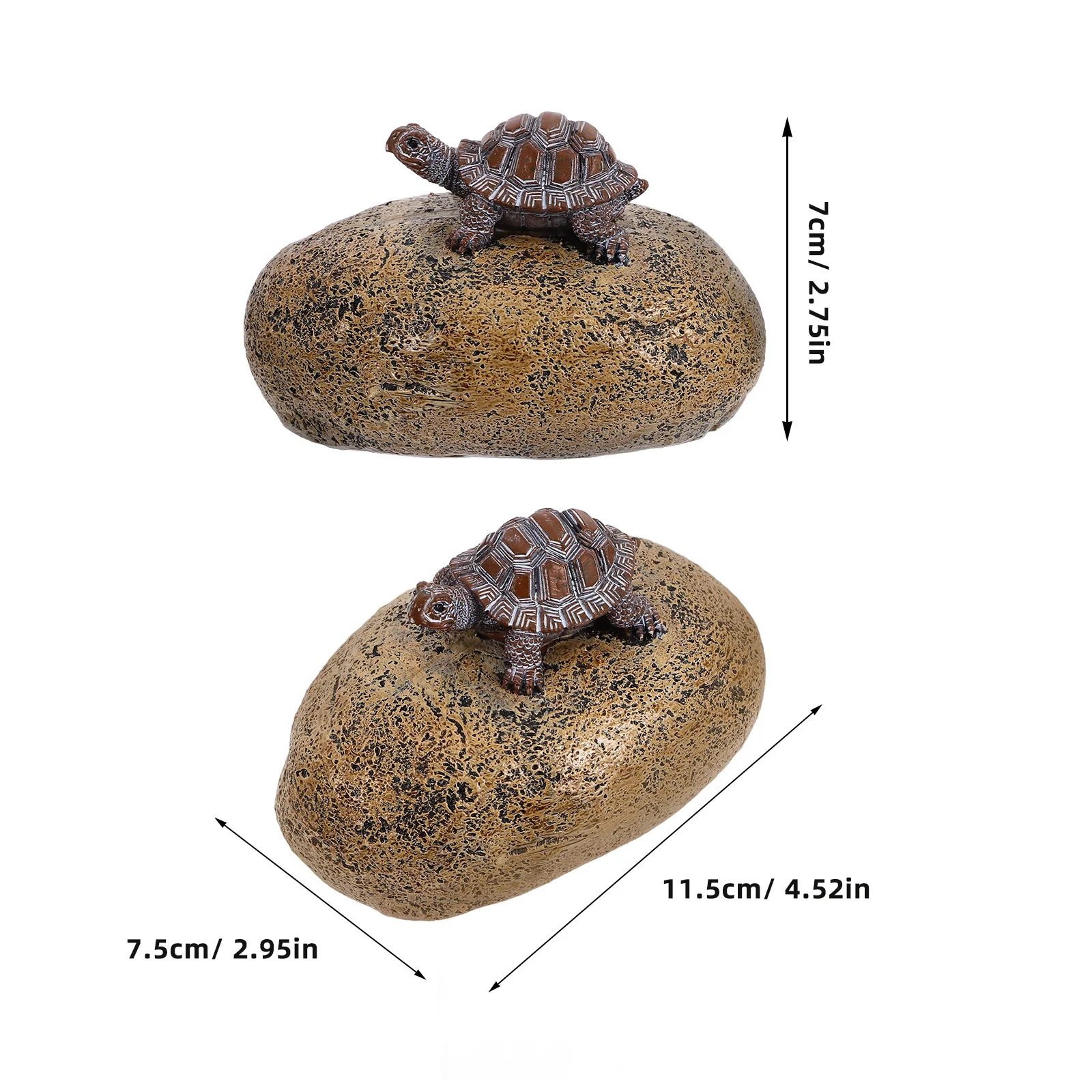سلحفاة على شكل حامل الصخور وهمية في الهواء الطلق تخزين مخفي حديقة زخرفة للمنزل مفتاح المخففات ساحة مفتاح صندوق توفير مقاوم للماء