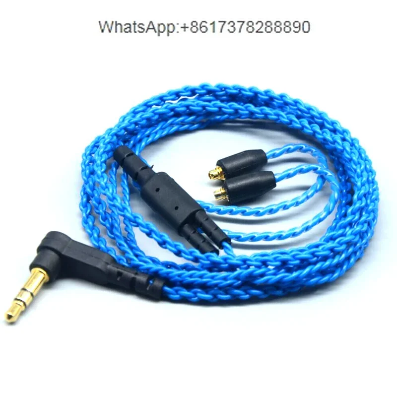 Suitable for  silver-plated earphone upgrade cable SE215/315/535/846/UE900/MMCX port universal