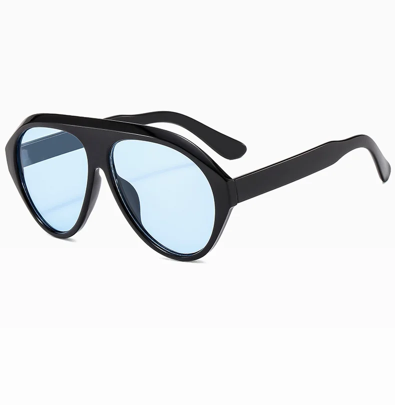 Übergroße Pilot Sonnenbrille Frau Luxus Marke Vintage Ein Stück Sonnenbrille Für Dame Beliebte Großen Rahmen Shades Brillen UV400 – Detail 20