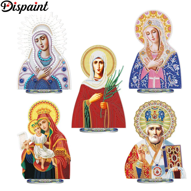 

Dispaint 5D кристалл религиозный Иисус алмазная живопись украшения вышивка красочные специальные стразы DIY домашний декор подарок