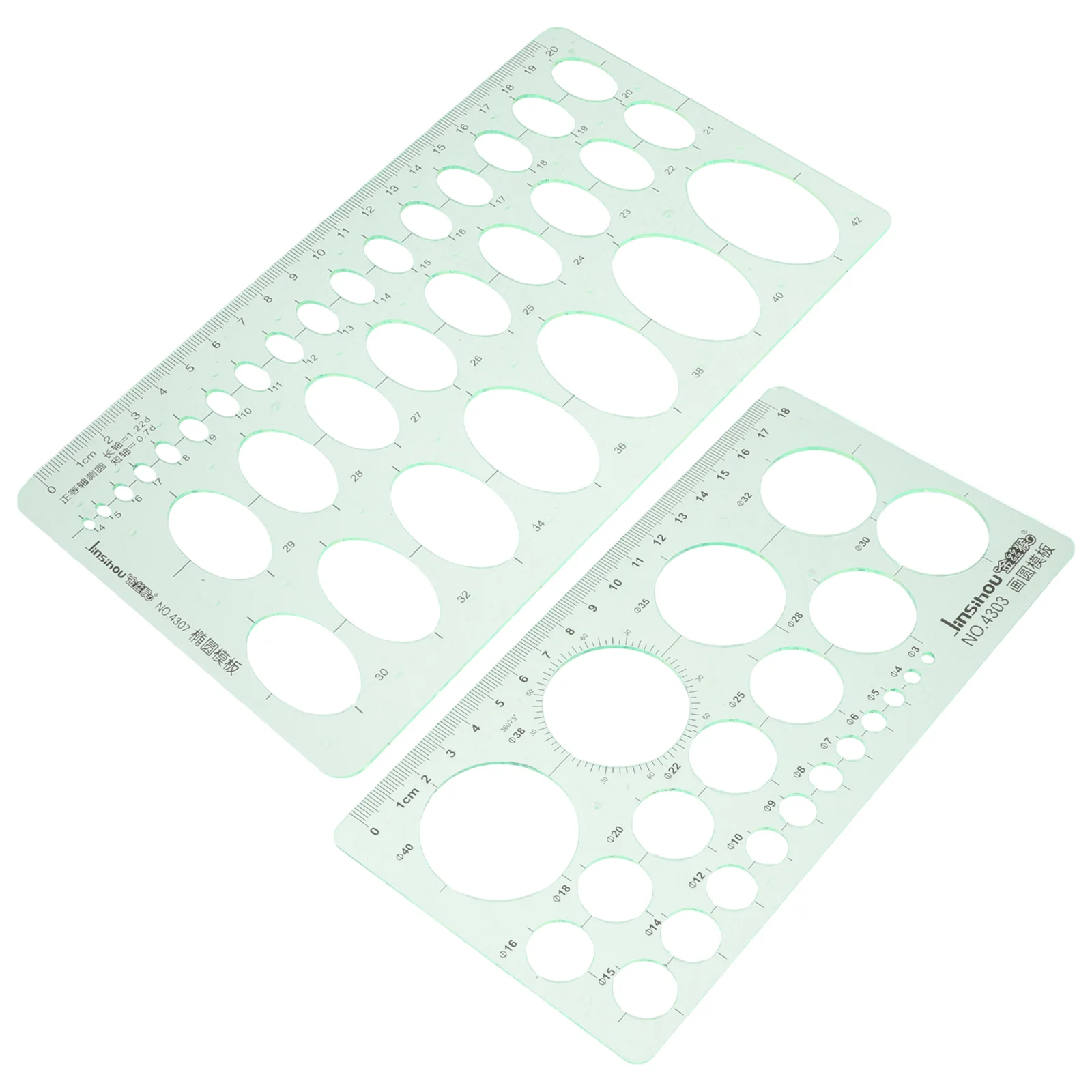 2Pcs Thickened Geometric Circle Ruler Large Circle Stencil Template Reusable Drawing Templates For Craft Tools Spraying