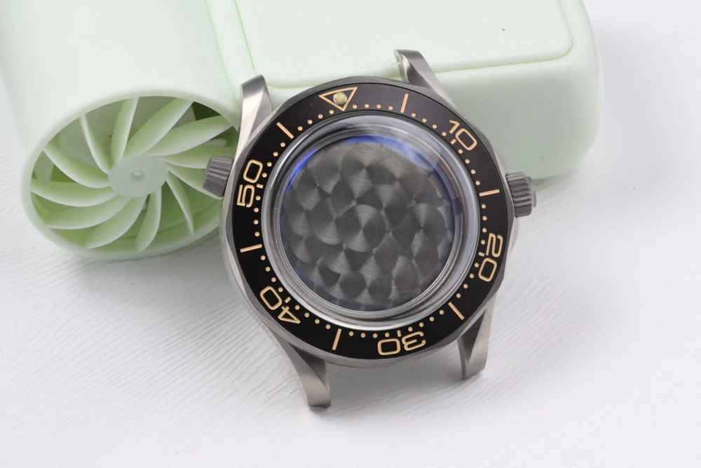Seamaster 007 Titan-Uhrengehäuse Passend für Seiko Luminous Saphirglas Taucheruhr für NH35/NH36 Automatikwerk Uhrenteile – Detail 1