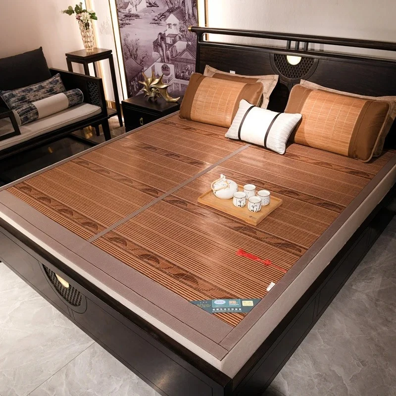 

For Summer Cool mat carbonized bamboo foldable double-sided bamboo mattress student dormitory household rattan straw