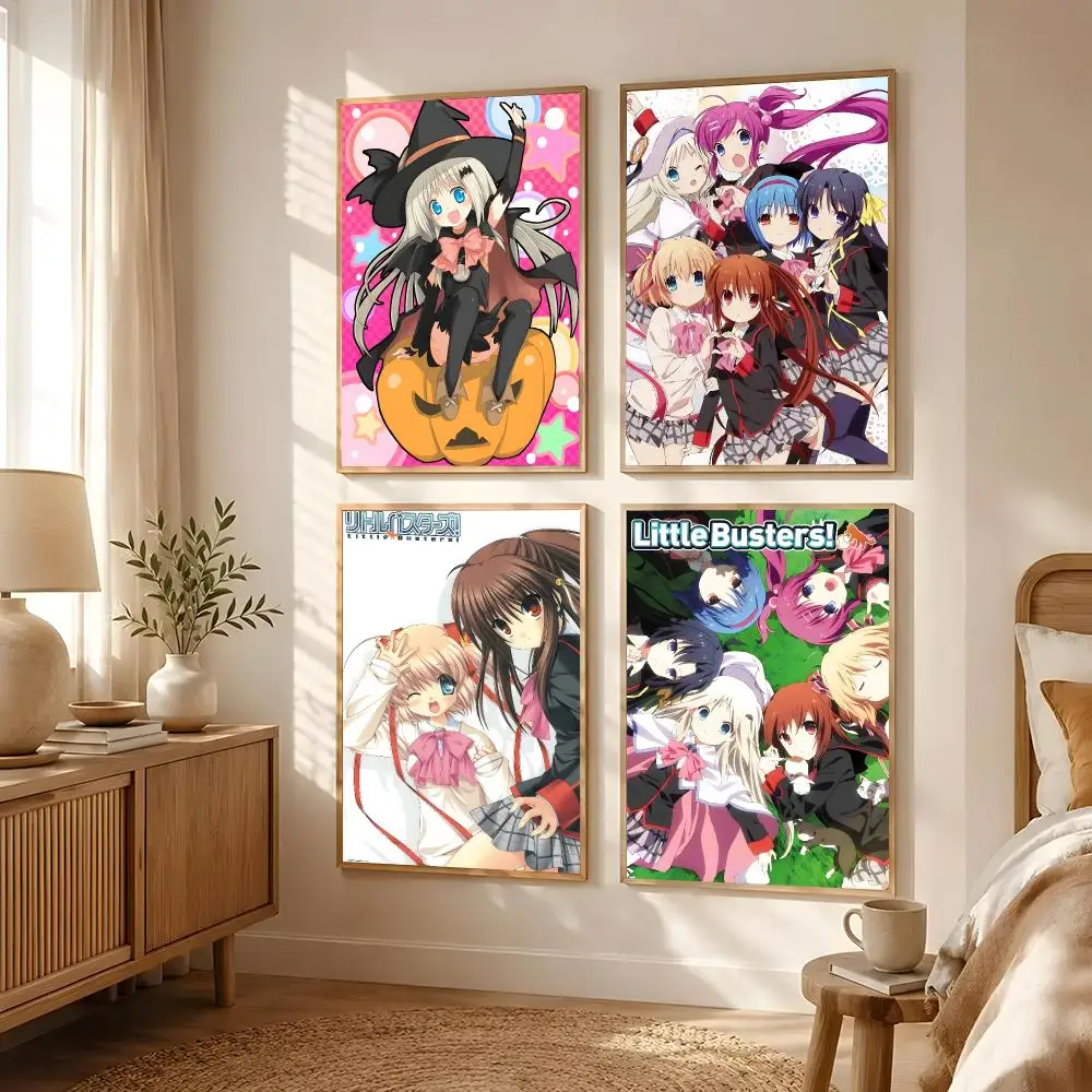 L-Little Busters! Poster Poster All-match HD Waterproof Self-Adhesive Wall Art Sticker For Home Bedroom