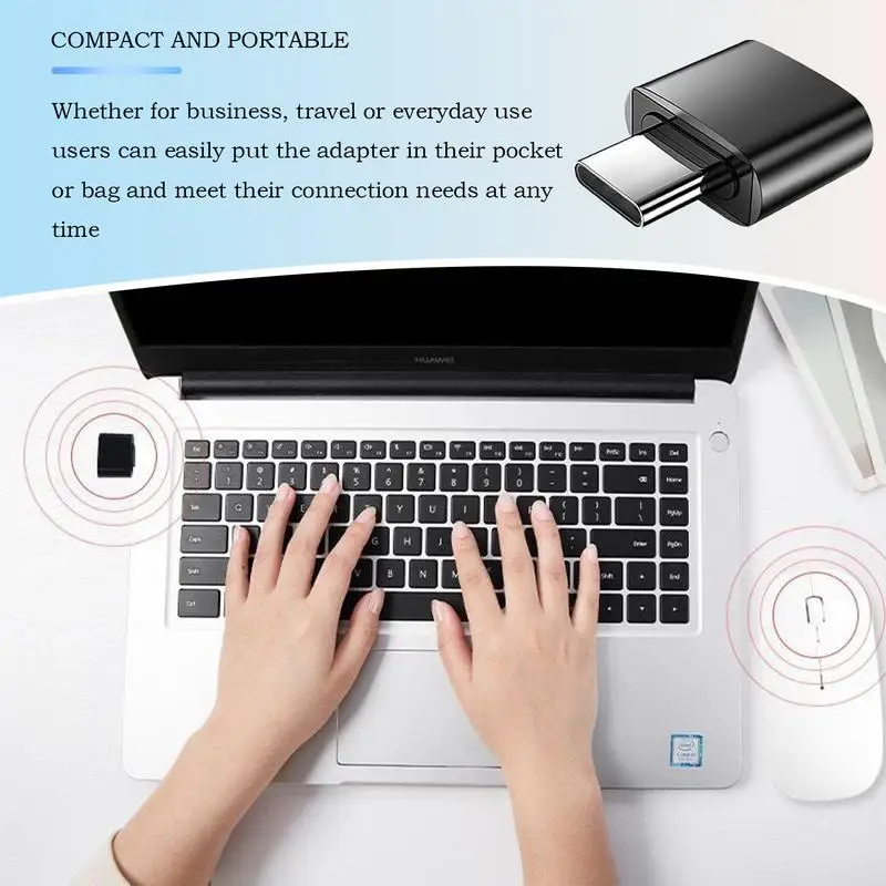 For Otg Type C To USB Adapter Type C Male To USB Female Converter Travel Accessories Good Heat Dissipation Small Gadgets For